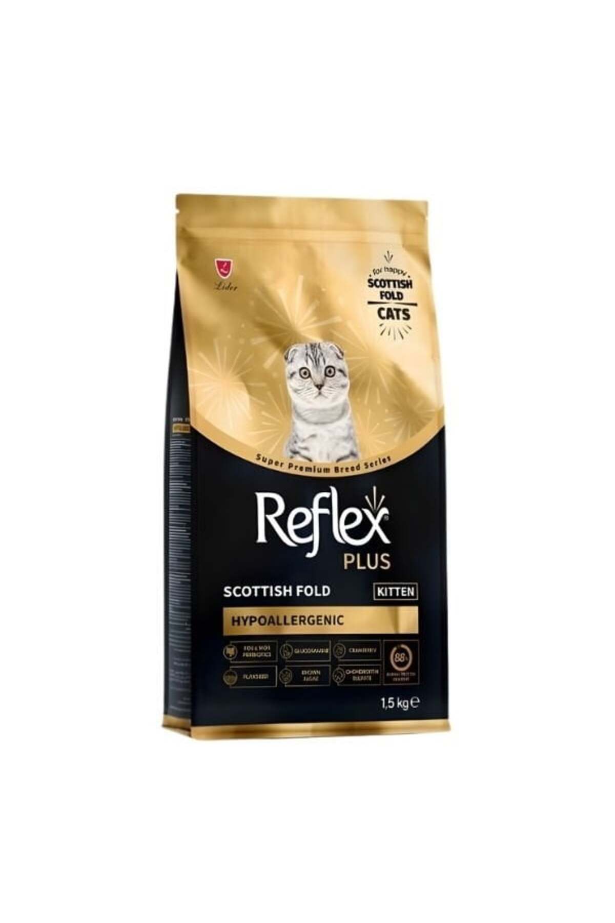 غذای بچه‌گربه Scottish Fold با مرغ، کم‌حساسیت‌زا، ۱٫۵ کیلوگرمی، رفلکس Reflex Plus 1.5 Kg