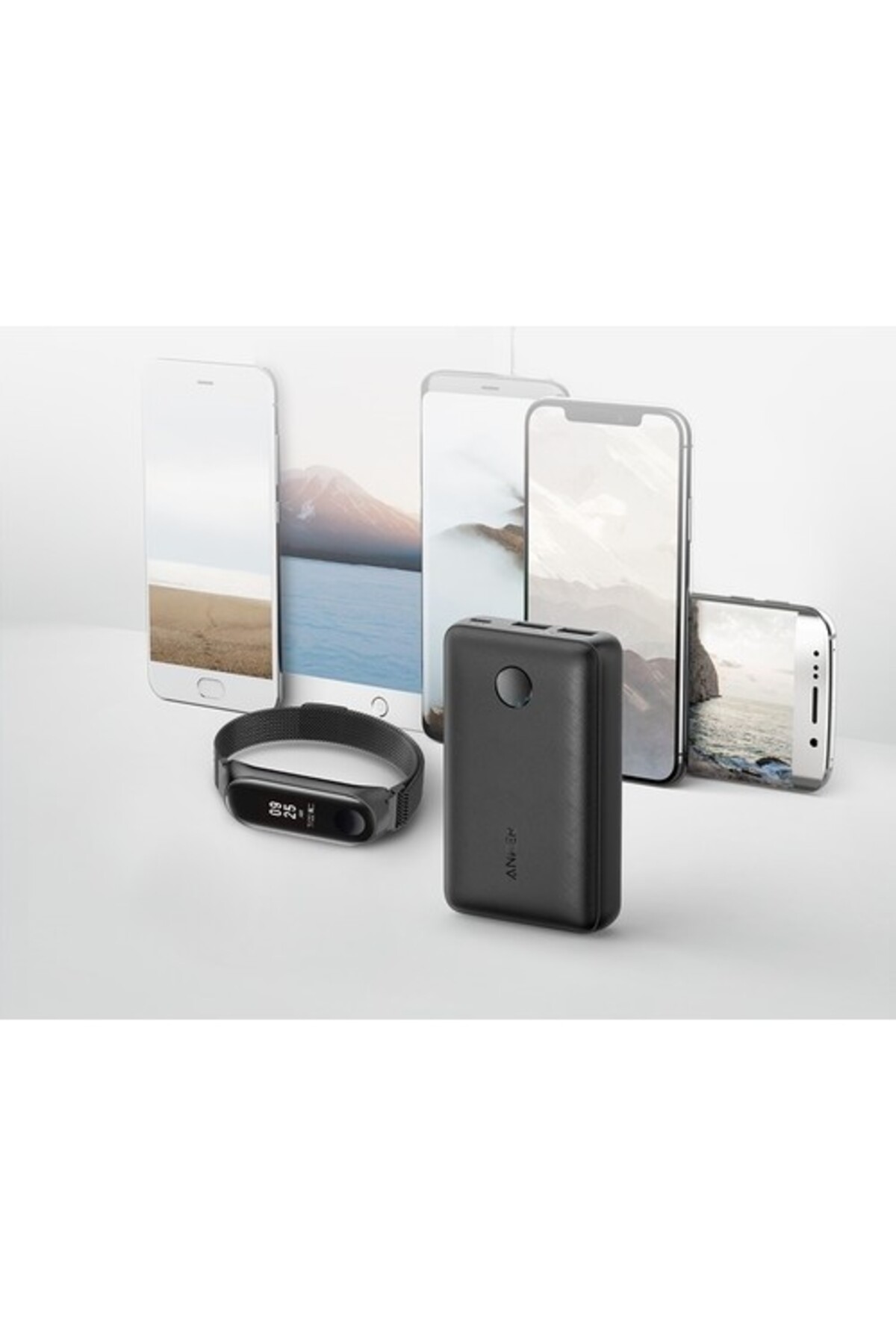پاوربانک شارژر سریع قابل حمل POWERCORE SELECT 10000 MAH مشکی A1223 DESIGN MODERN 431550 اورجینال Anker