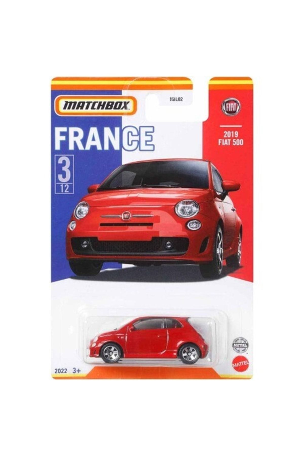 مدل خودرو FRANCE VEHICLES SERIES HBL02 2019 FIAT 500 HFH70 اورجینال Matchbox