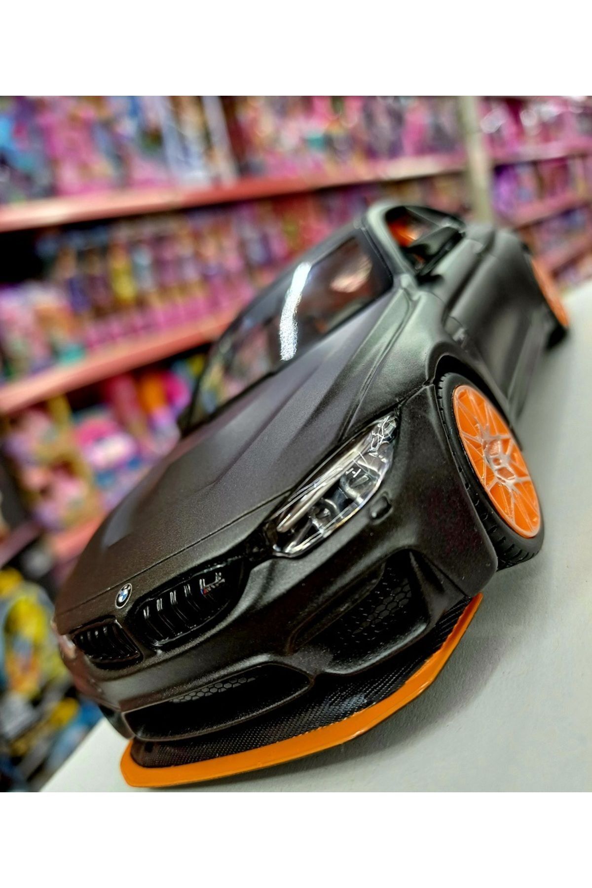 مدل خودرو BMW M4 GTS DIECAST METAL COLLECTION CAR SPORT PACKAGE 1.24 DOORS OPENABLE MATEBLACK از ترکیه OYUNCAKSAHİLİ
