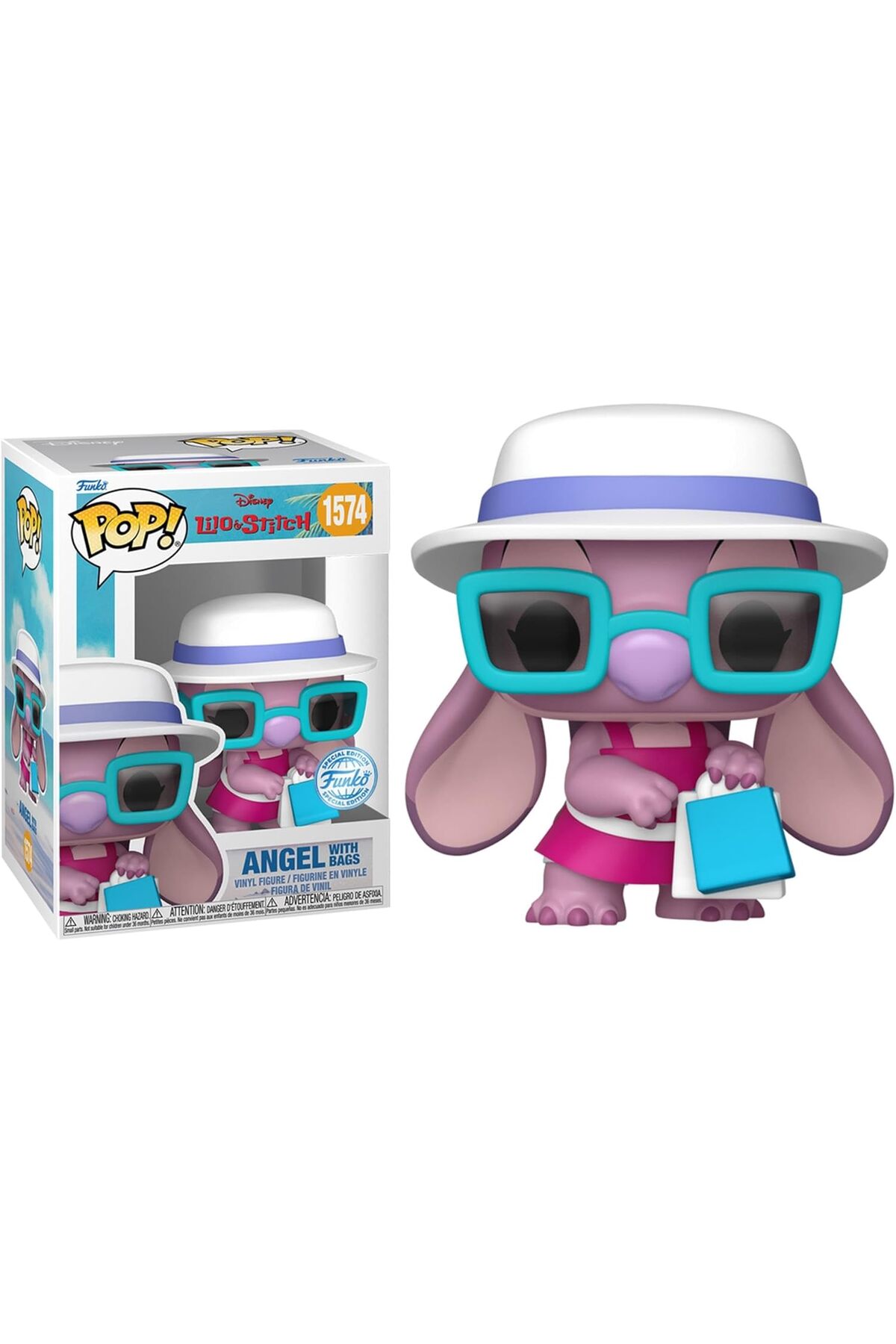 فیگور پاپ دیزنی لیلو و کوک فرشته با کیف نسخه ویژه شماره: 1574 از ترکیه Funko