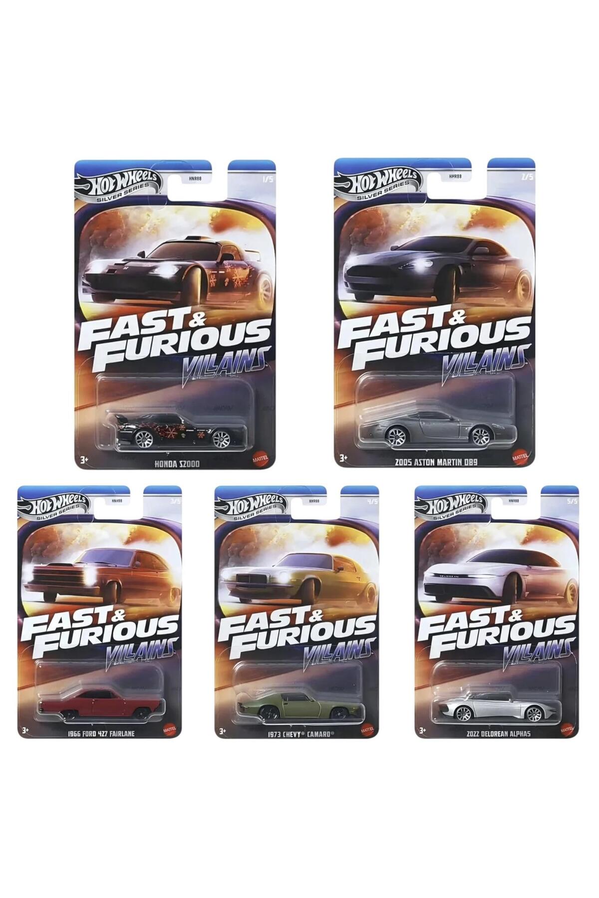 ماشین اسباب بازی 1:64 ماشین‌های مضمون سریع و خشمگین مجموعه 5 979 جی از ترکیه HOT WHEELS