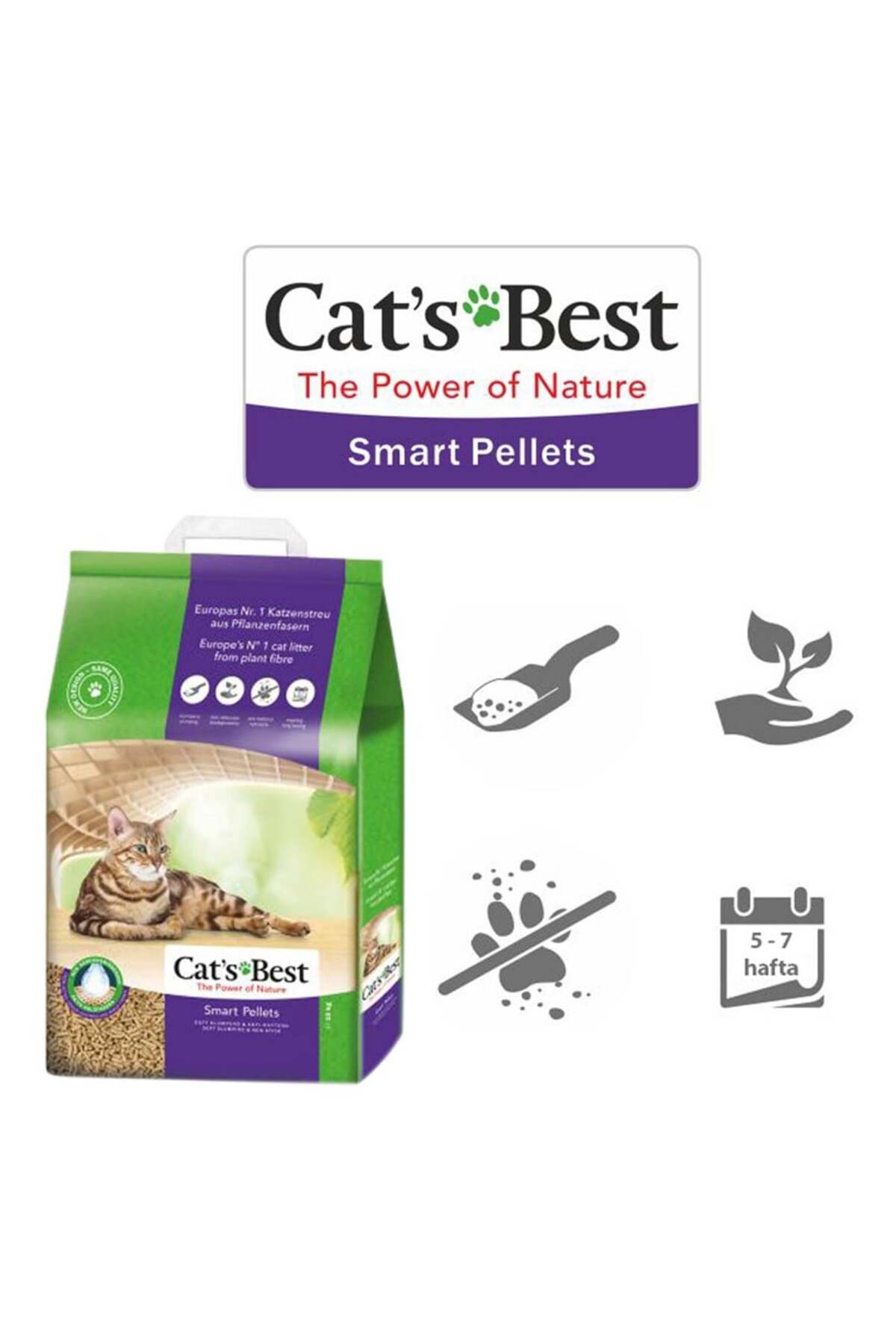 خاک گربه Smart Pellet، ۱۰ لیتر، ۵ کیلوگرم