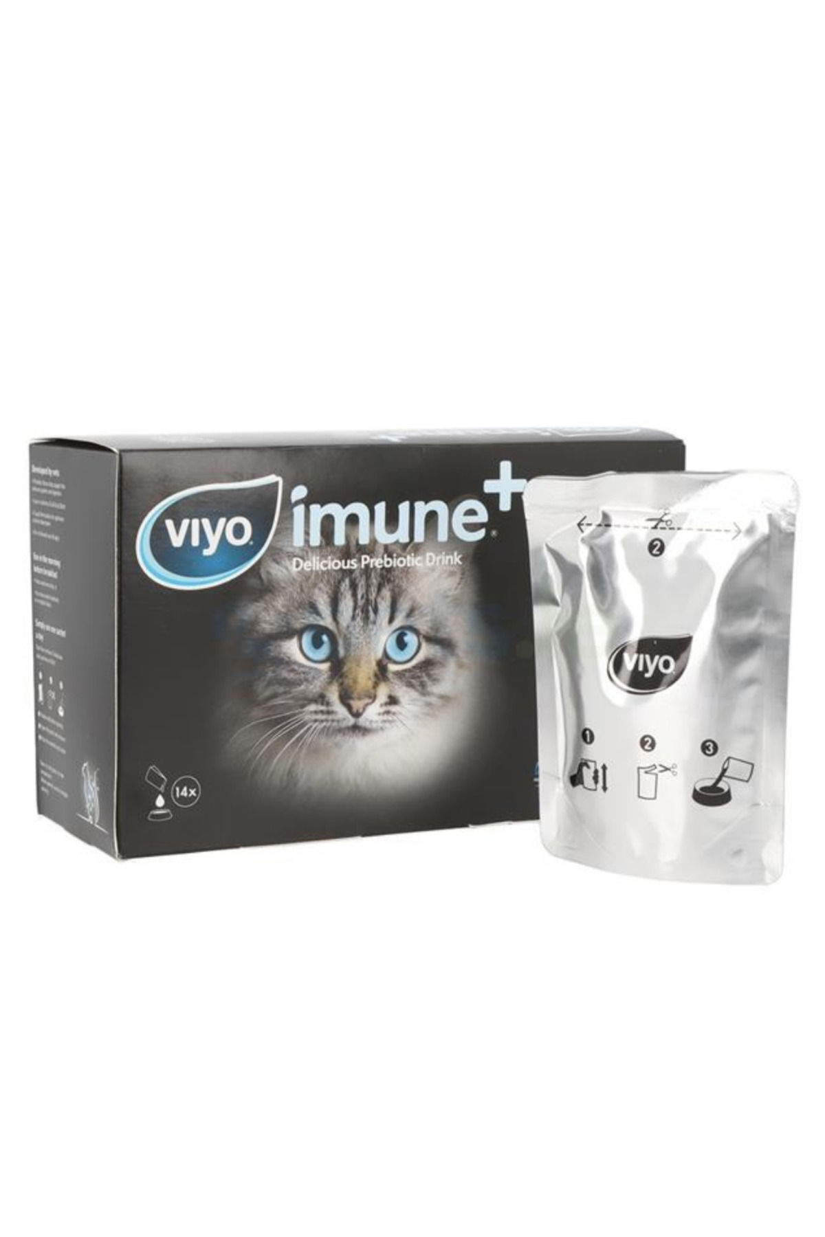 مکمل پری‌بیوتیک گربه ویو Viyo Imune Plus Imunecat، ۱۴ واحد ۳۰ میلی‌لیتری