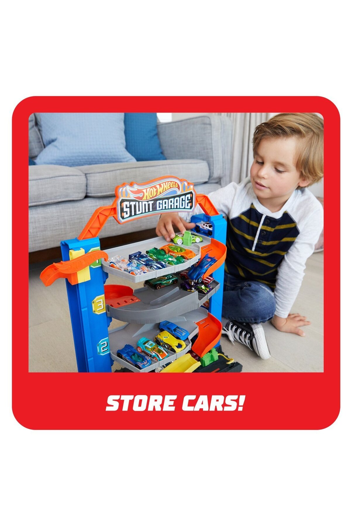 ست بازی مینی گاراژ GNL70 از ترکیه HOT WHEELS