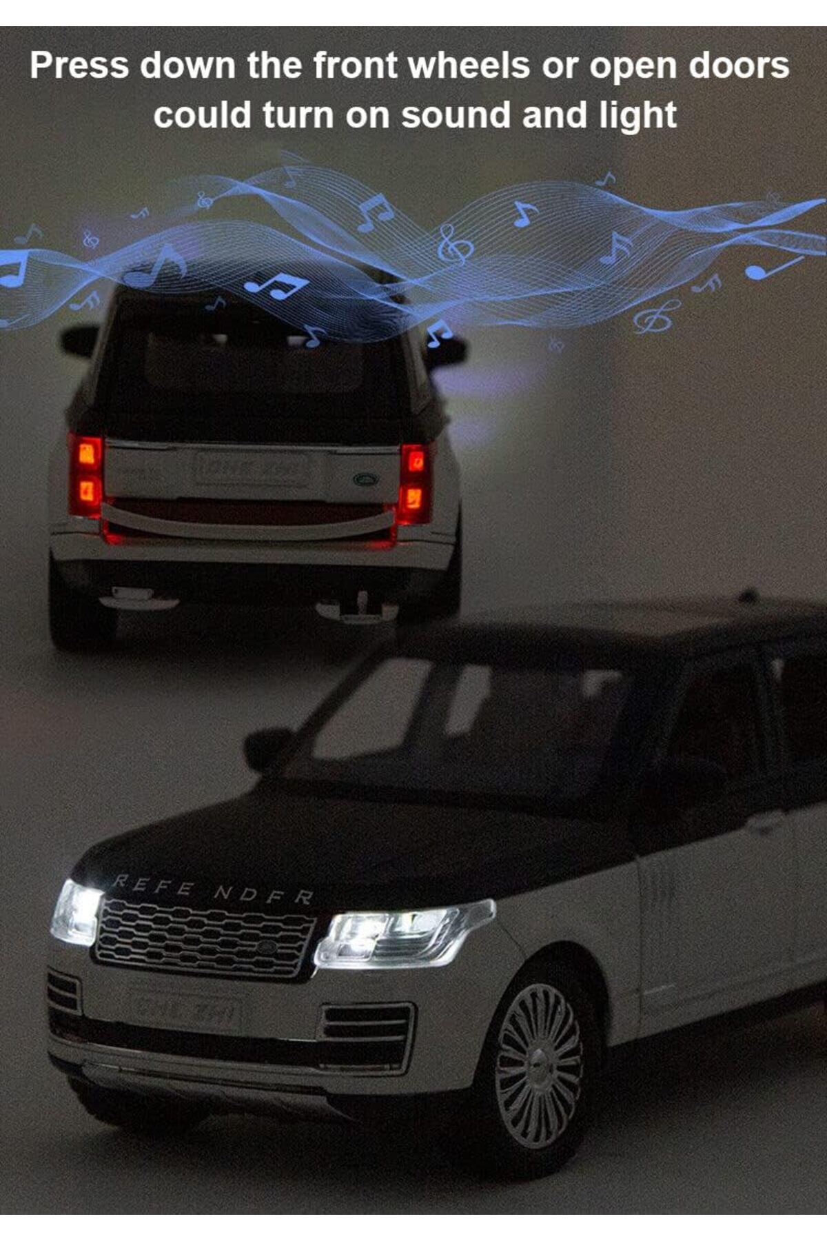 مدل خودرو RANGE ROVER LAND JEEP STYLE CAR DIECAST MODEL 1:24 مشکی اورجینال scntoys