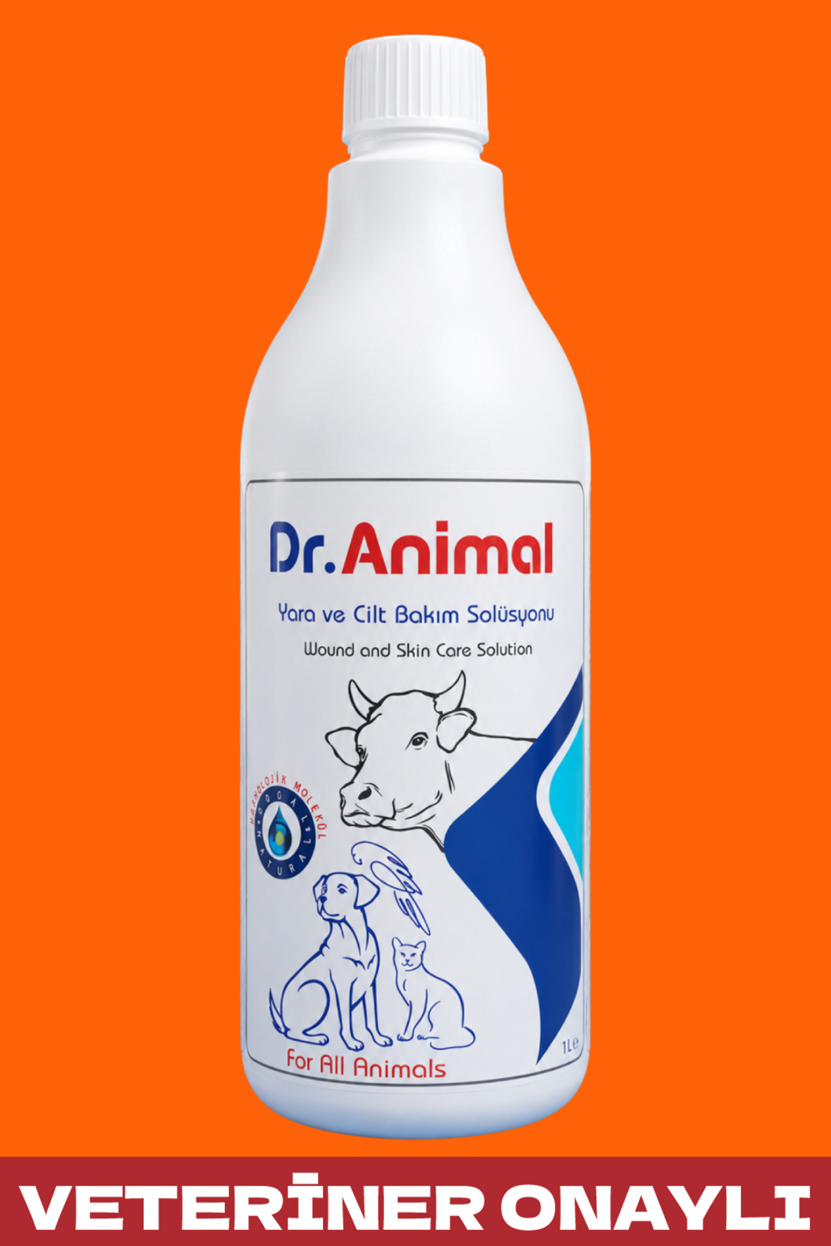 محلول مراقبت از زخم و پوست سگ دکتر انیمال Dr. Animal، ۱۰۰۰ میلی‌لیتر 1,000 Ml
