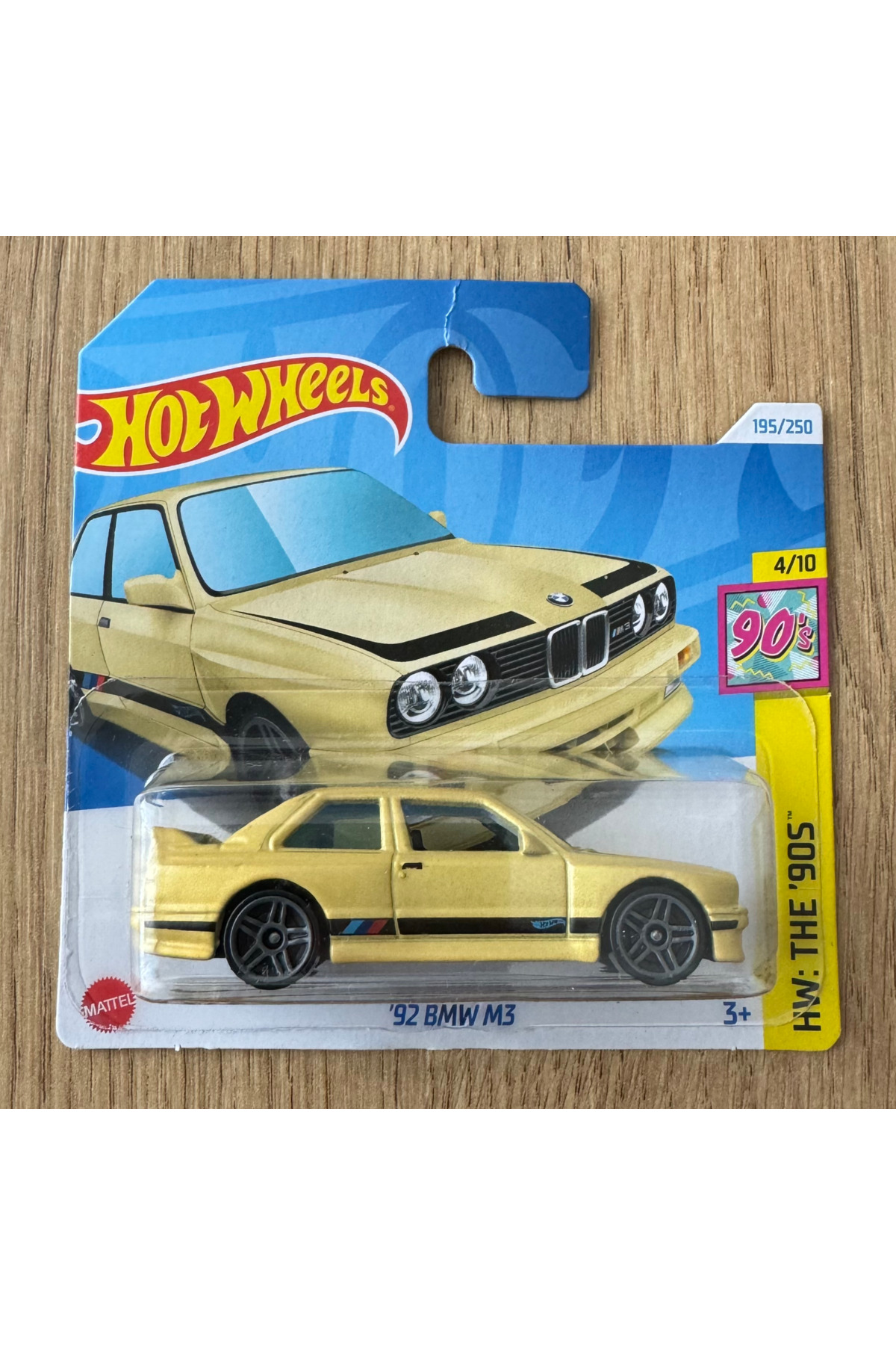 ماشین اسباب بازی جدید BMW E30 M3 زرد COI HOBI از ترکیه HOT WHEELS