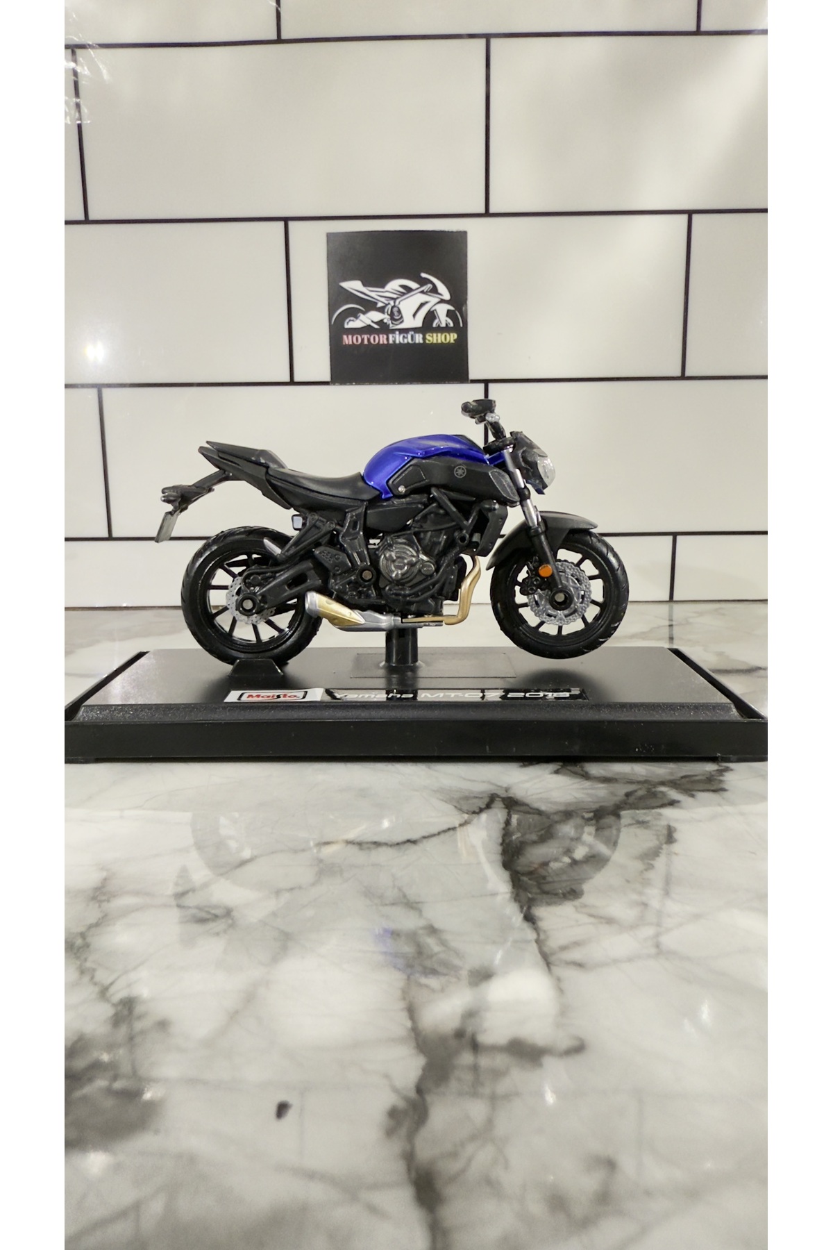 مدل خودرو فیگور موتور سیکلت MAISTO 1 18 2018 یاماها MT 07 اورجینال Maisto Diecast