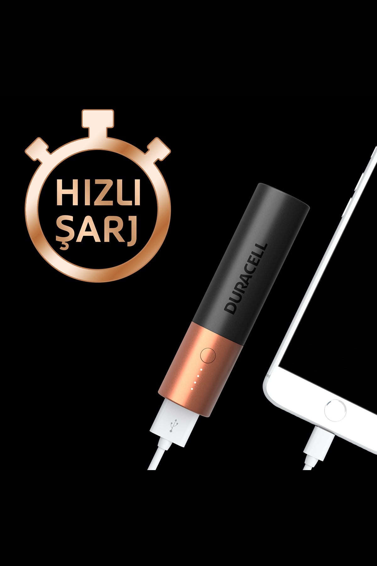 پاوربانک شارژر قابل حمل 3350 میلی آمپری اورجینال Duracell