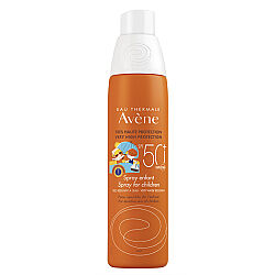 اسپری ضدآفتاب کودک اون Avene SPF 50+ مرطوب‌کننده برای صورت و بدن، ۲۰۰ میلی‌لیتر