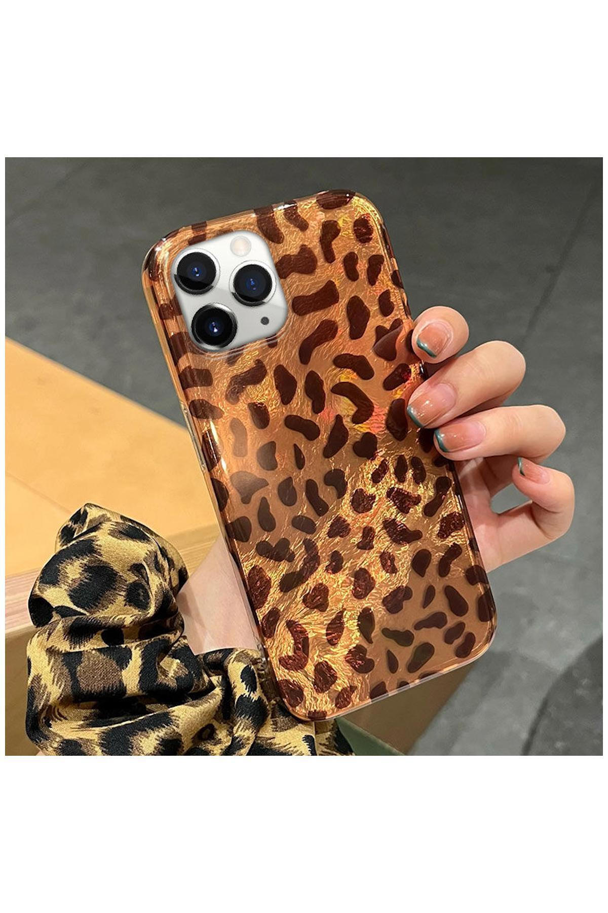 کاور و قاب سازگار APPLE IPHONE 11 PRO MAX ZEBANA LUXE LEOPARD SILICONE CASE DESERT TITANIUM اورجینال Zebana