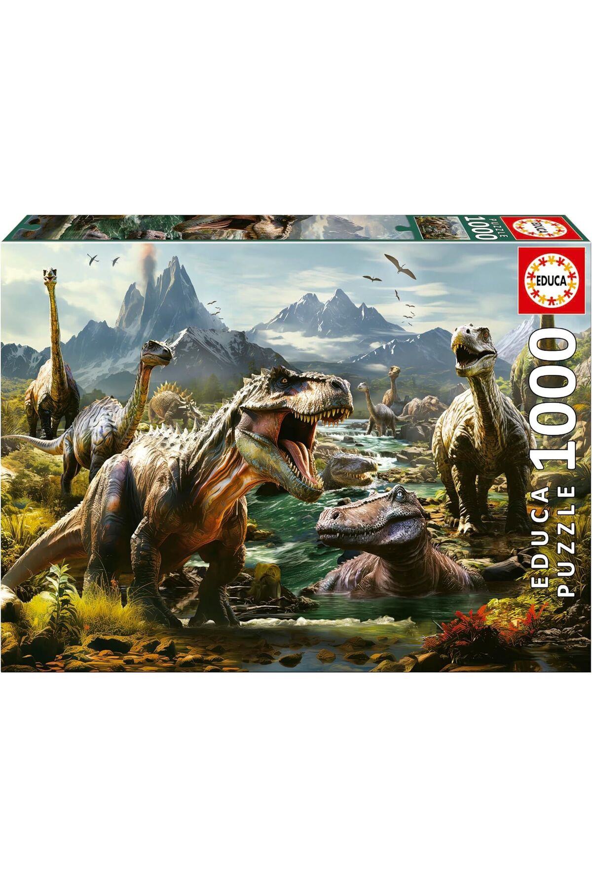 پازل EDUCA 1000 PIECE PUZZLE WILD DINOSAURS 19924 FIERCE از ترکیه Educa Puzzle