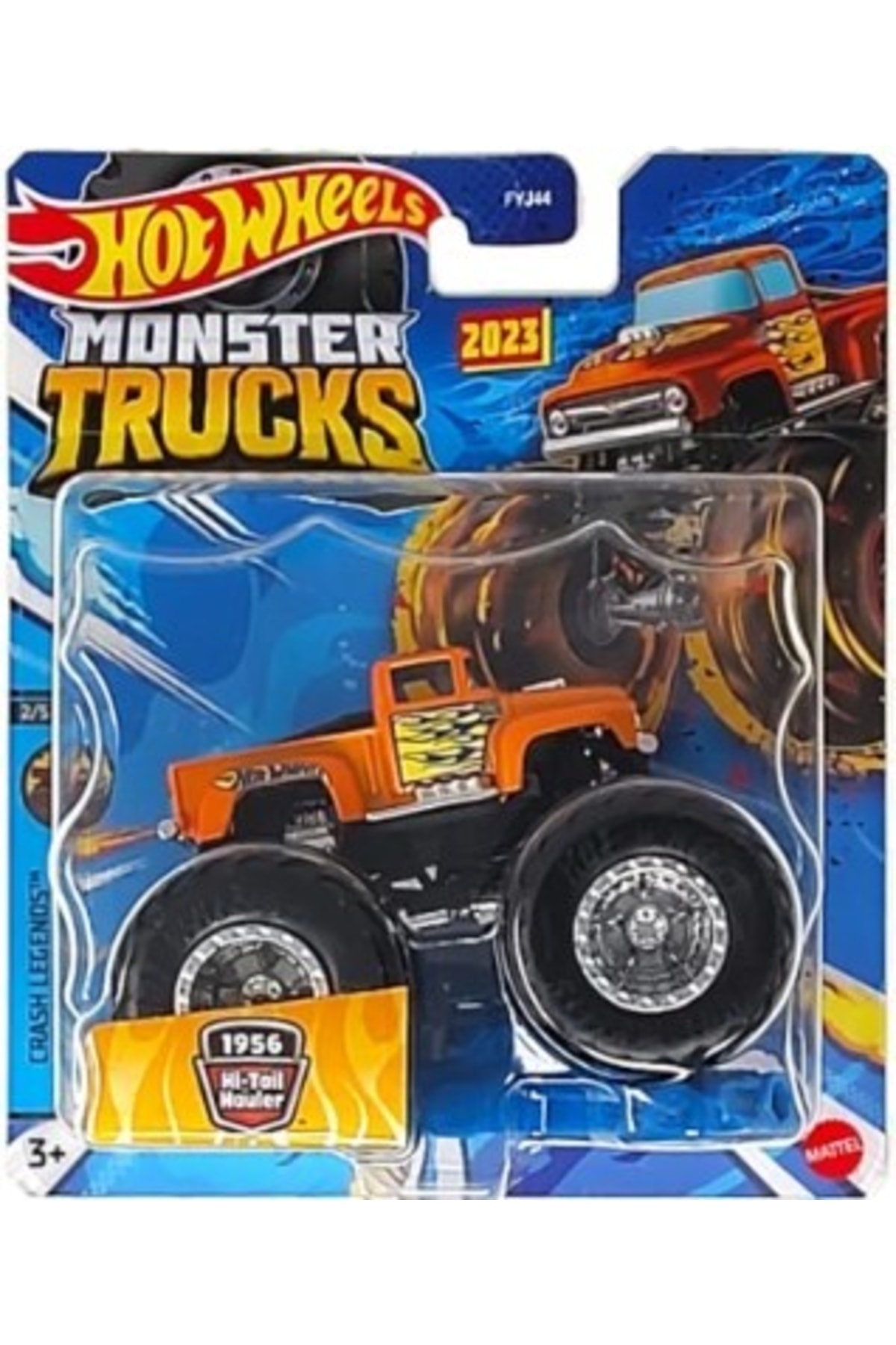ماشین اسباب بازی MONSTER TRUCKS 1956 HI TAIL HAULER HKM33 هات ویلز اورجینال HOT WHEELS