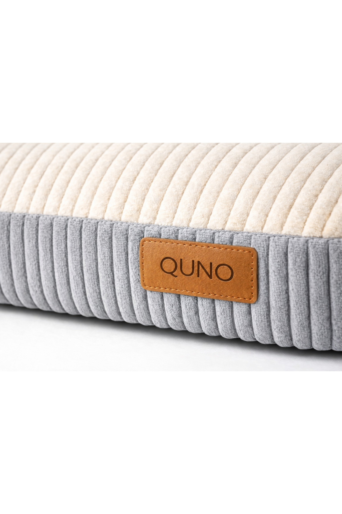 تخت گربه و سگ کونو Quno SERENA، لبه‌بلند با تشک اسفنجی ضخیم خاکستری