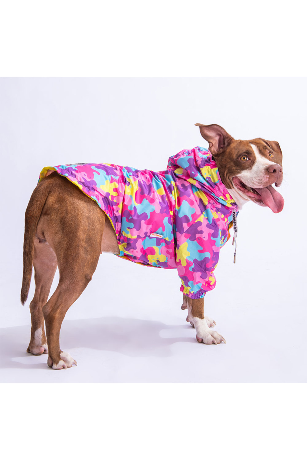 بارانی و کاپشن سگ پاواستار Pawstar Rosea با طرح استتاری صورتی