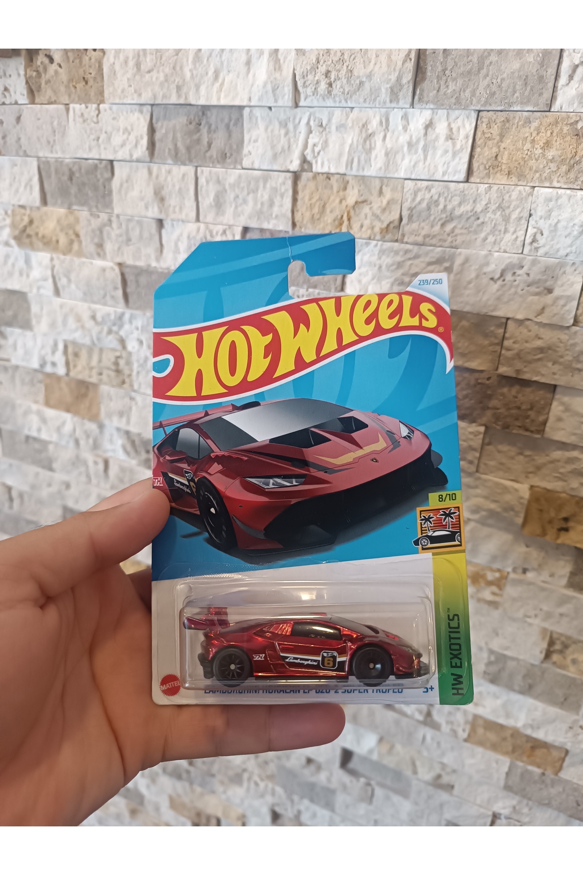 ماشین اسباب بازی 2024 SUPER TREASURE HUNT STH LAMBORGHINI HURACAN LP 620 کارت INT هات ویلز اورجینال HOT WHEELS