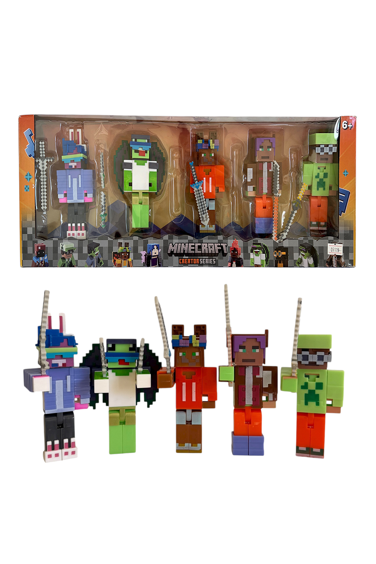 اسباب بازی های فیگور شخصیت MINECRAFT STORY MODE ویژه MAYNKRAFT TOY FIGURES 5 PIECES 11 CM UDATOYS