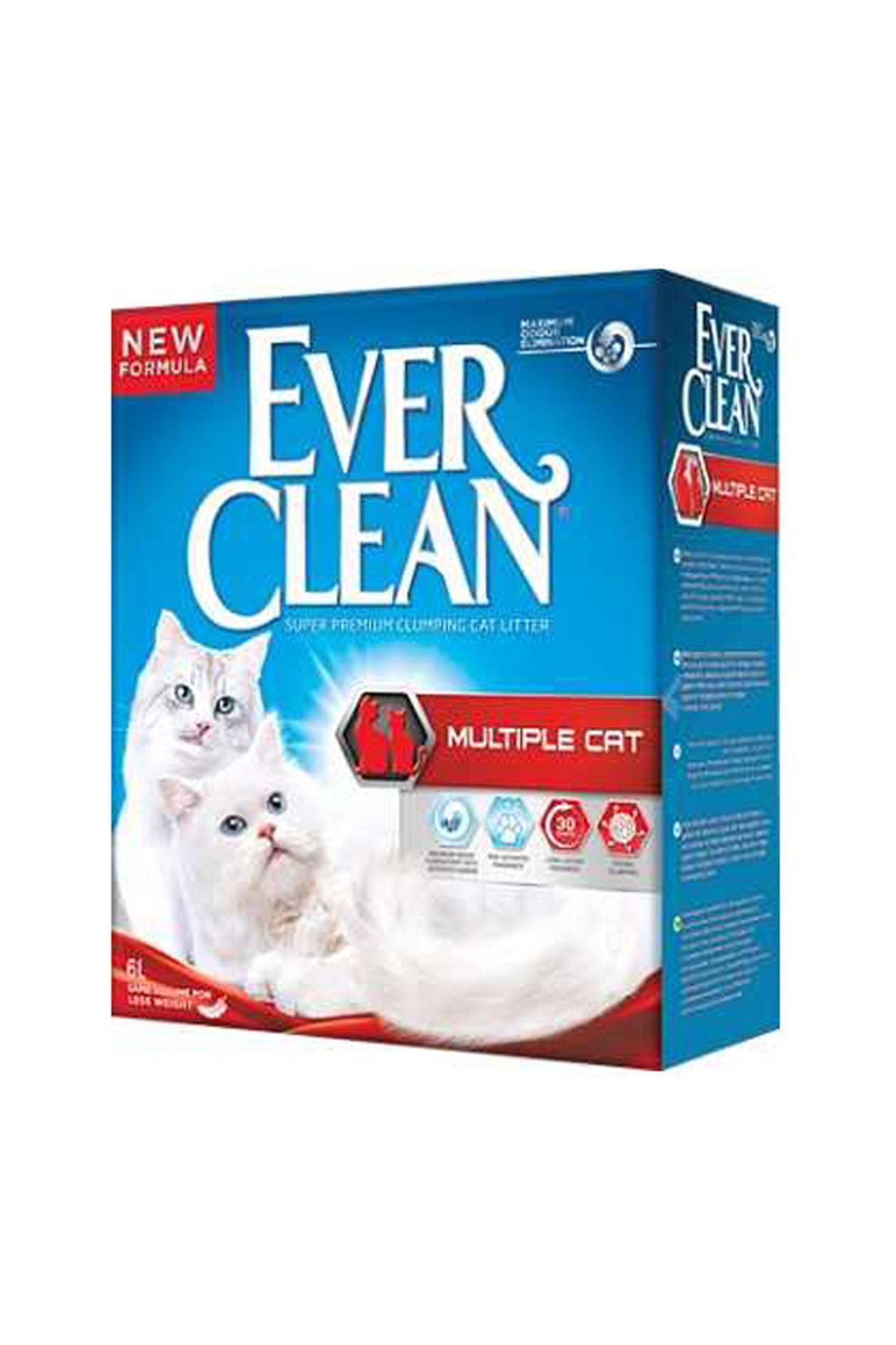 خاک گربه اور کلین Ever Clean Multiple، بسته ۲ عددی، هر بسته ۶ لیتر