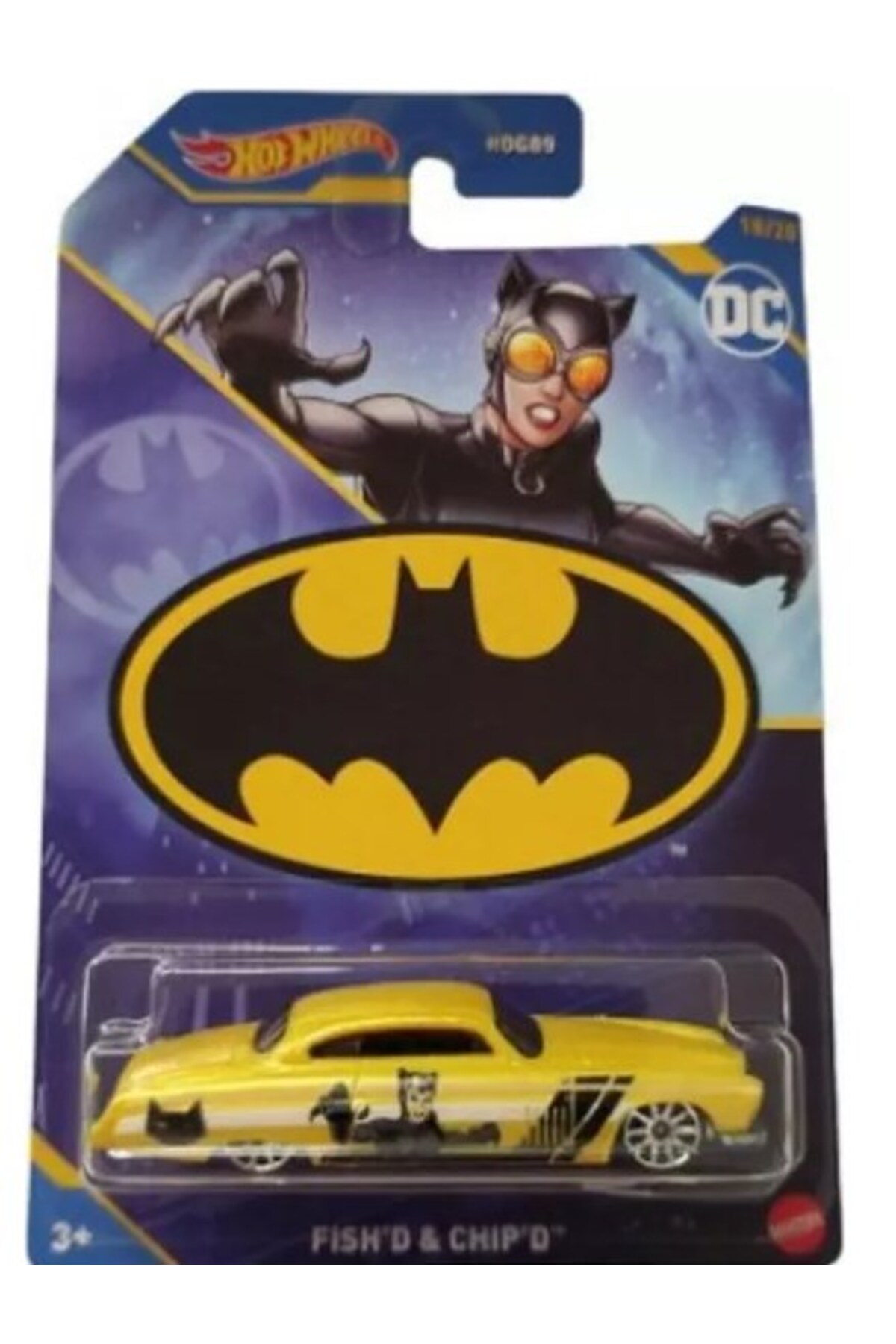 ماشین اسباب بازی MATTEL HOT WHEELS BATMAN FISH'D & CHIP'D HLK 68 از ترکیه HOT WHEELS
