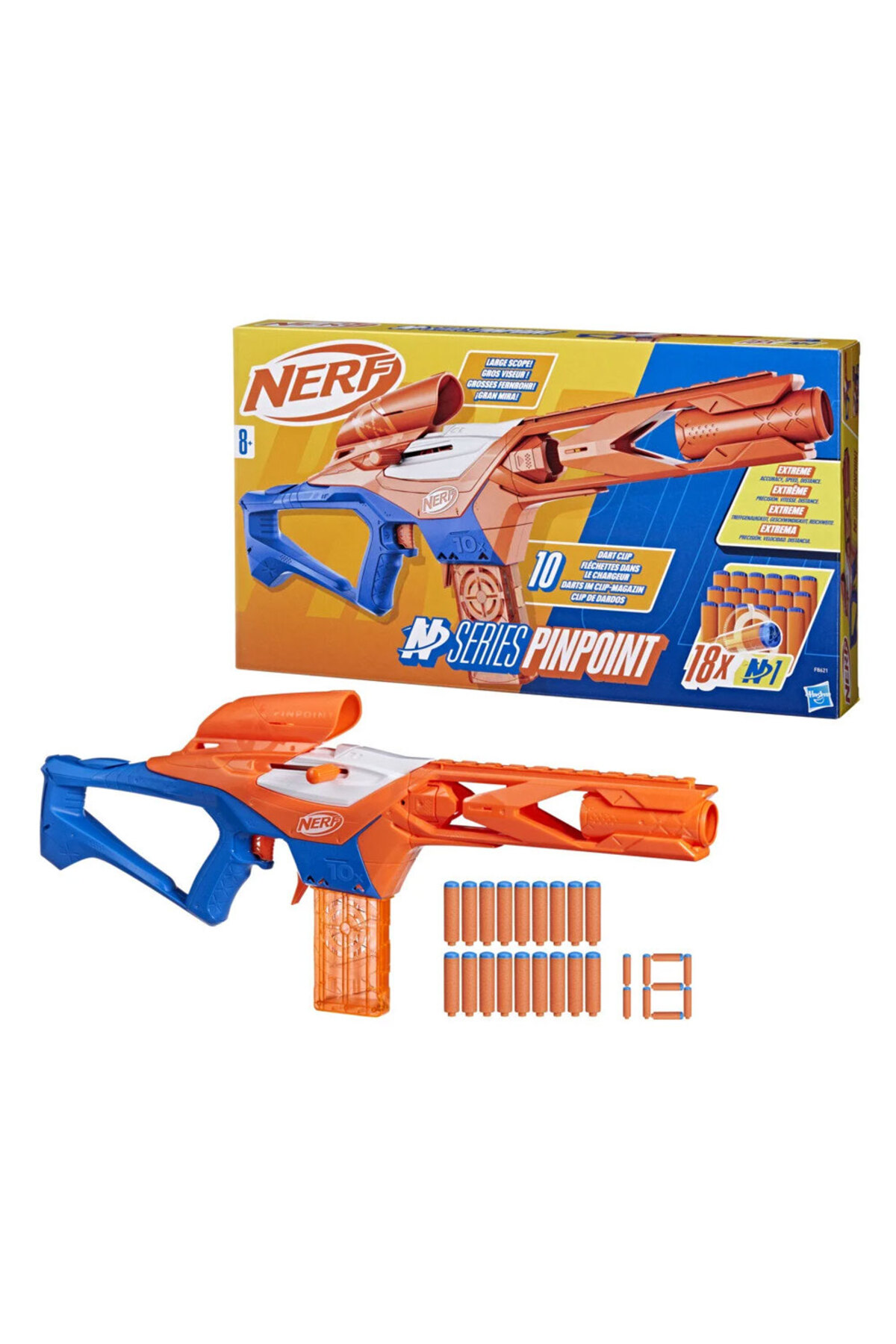 تفنگ های اسباب بازی و آب N CLASS PINPOINT F8621 نرف اورجینال Nerf