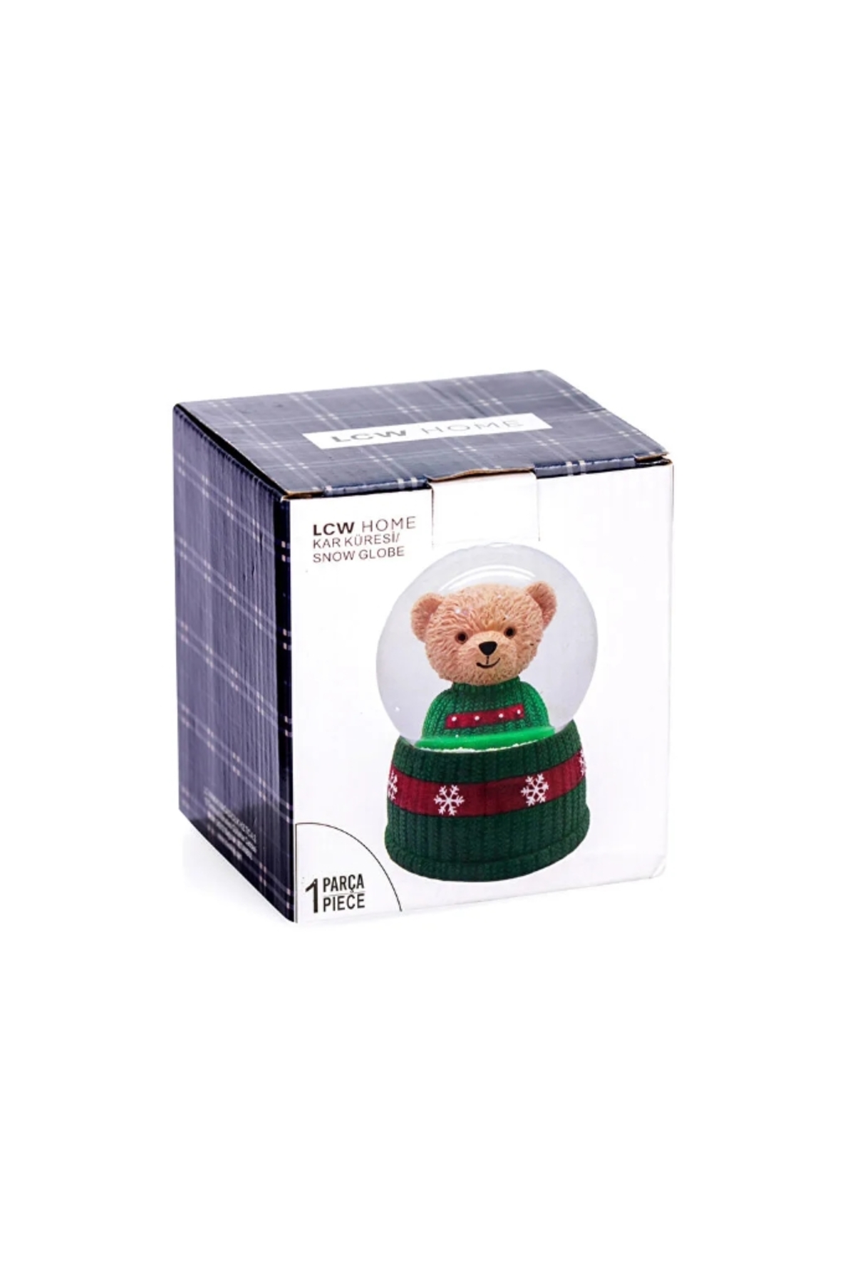 گوی برفی الگوی خرس عروسکی مخلوط LCW HOME SNOW GLOBE 9 سانتی متری از ترکیه LC Waikiki