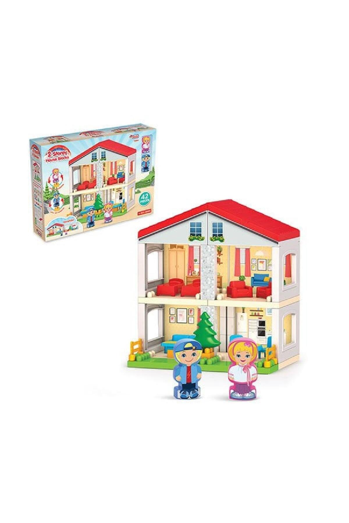 اسباب بازی های فیگور دیگر DEDE 03234 بلوک خانه 2 طبقه toysclub