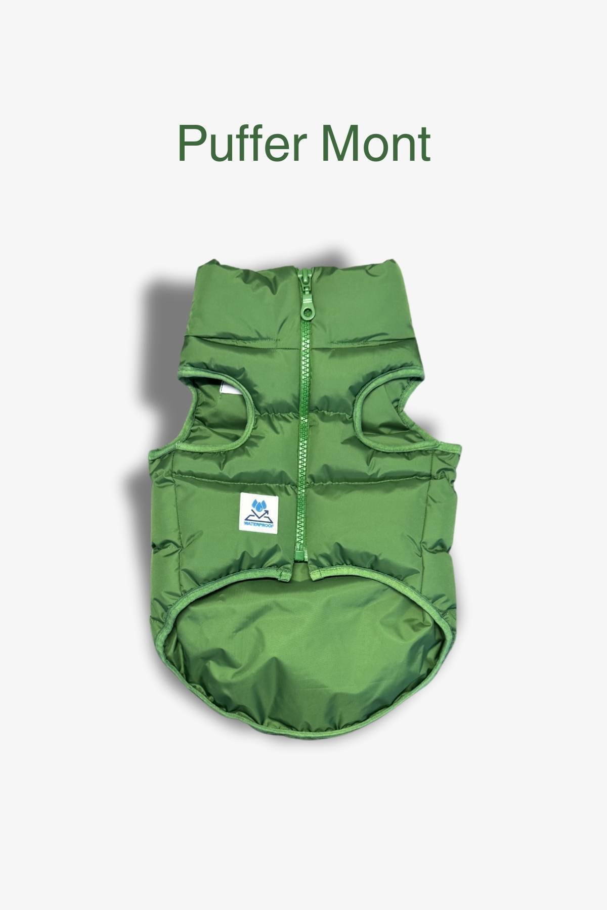 کاپشن ضدآب سگ سالیا استور Salya Store مدل Puffer-Mont، سبز