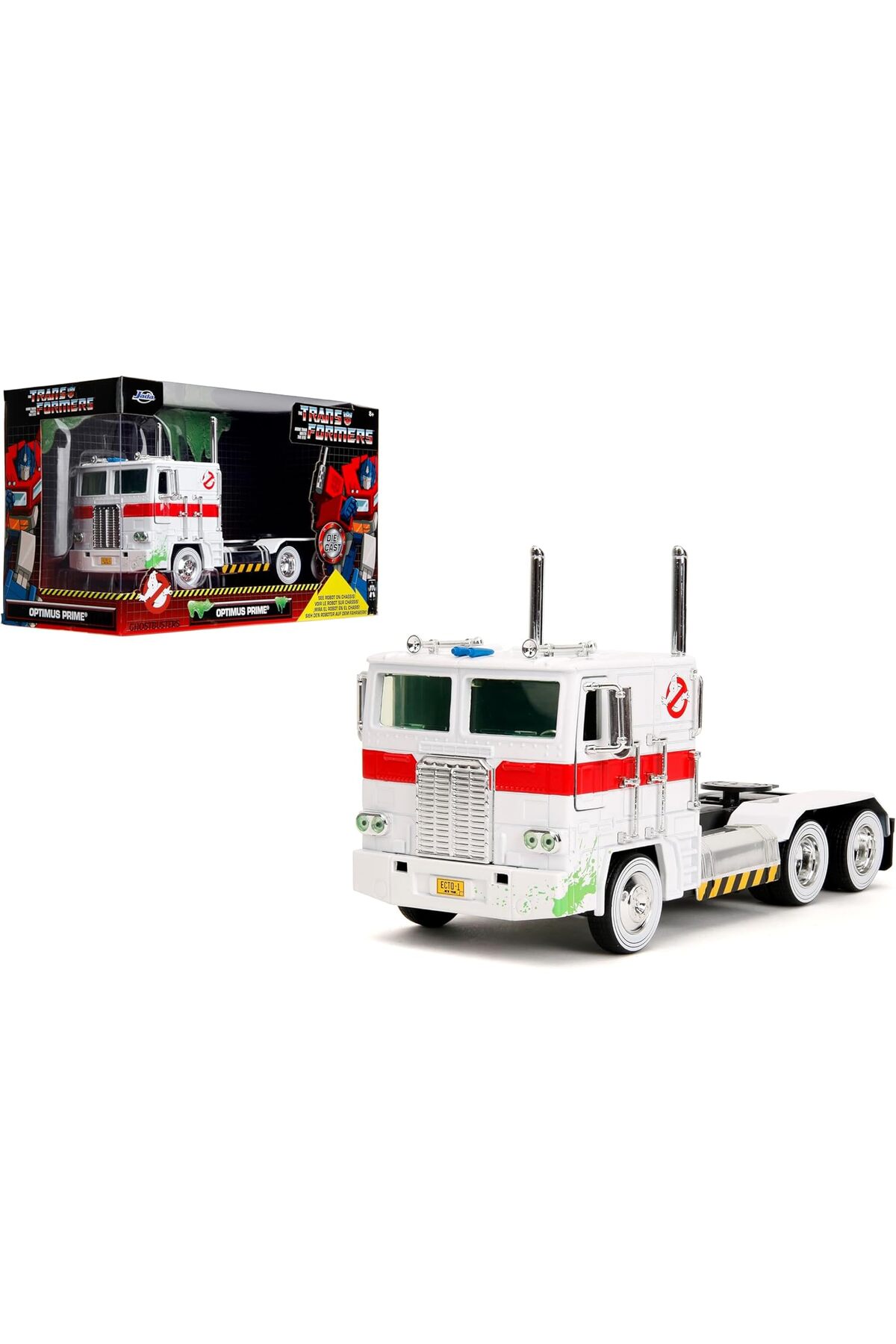 مدل خودرو ترانسفورماتور OPTIMUS PRIME MASH UP در مقیاس 1:24 درجه کلکتور اورجینال Jada