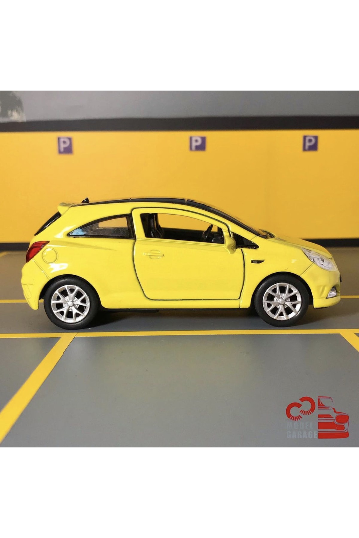 مدل خودرو OPEL CORSA OPC 1 36 SCALE C&amp;C MODEL GARAGE PULL DROP DIECAST METAL TOY CAR اورجینال Genel Markalar