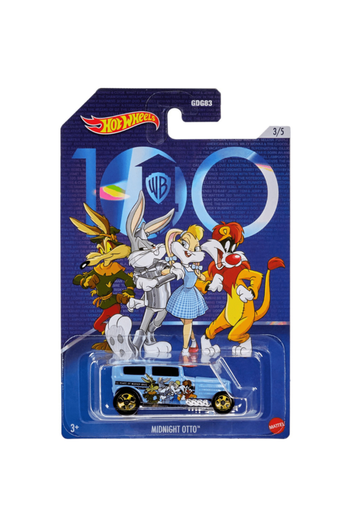 ماشین اسباب بازی های با مضمون LOONEY MIDNIGHT OTTO هات ویلز اورجینال HOT WHEELS