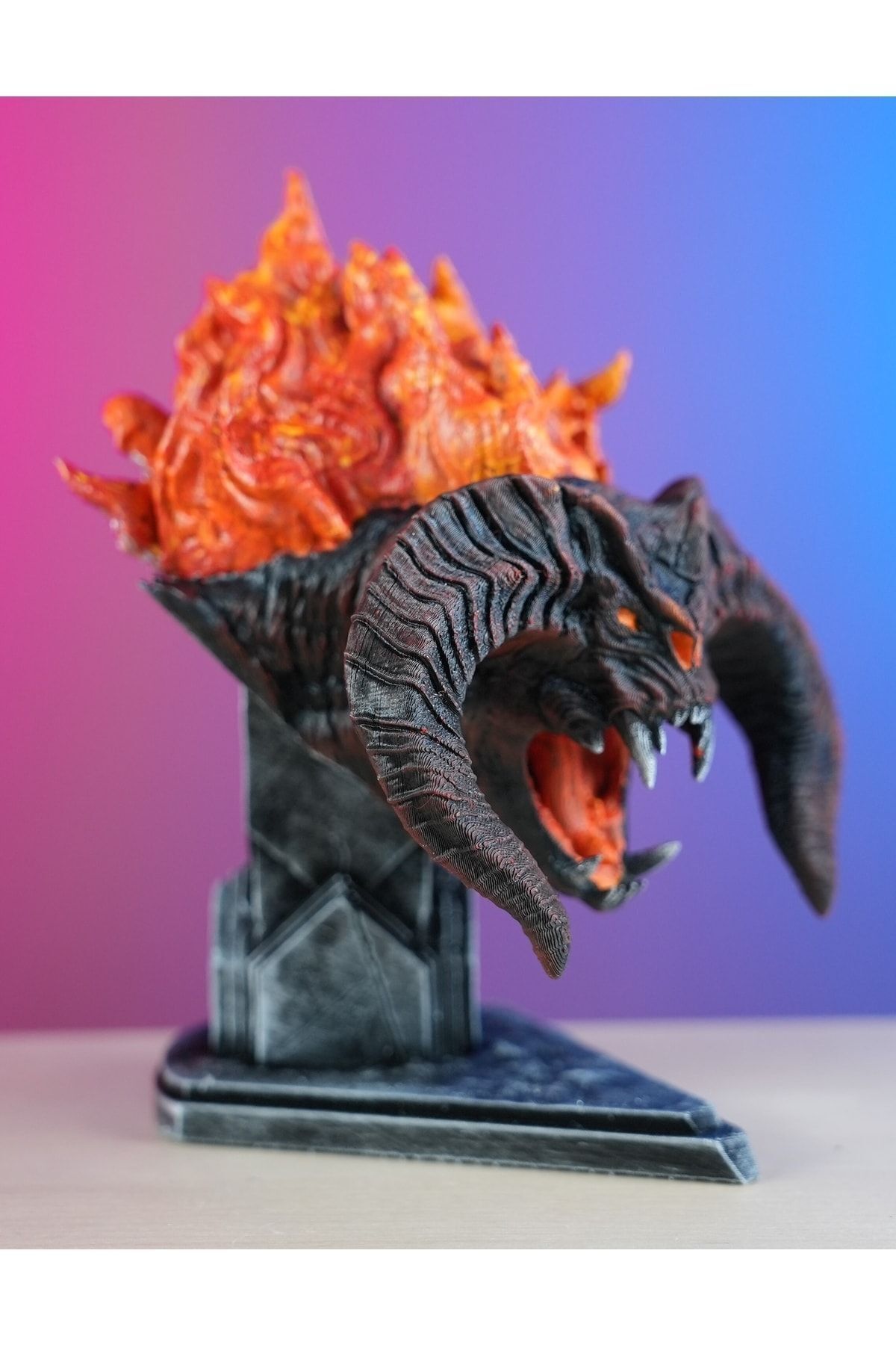 فیگور سینه نقاشی شده ارباب حلقه ها بالروگ TRINKET LOTR 19 سانتی متر اندازه غول پیکر از ترکیه Genel Markalar