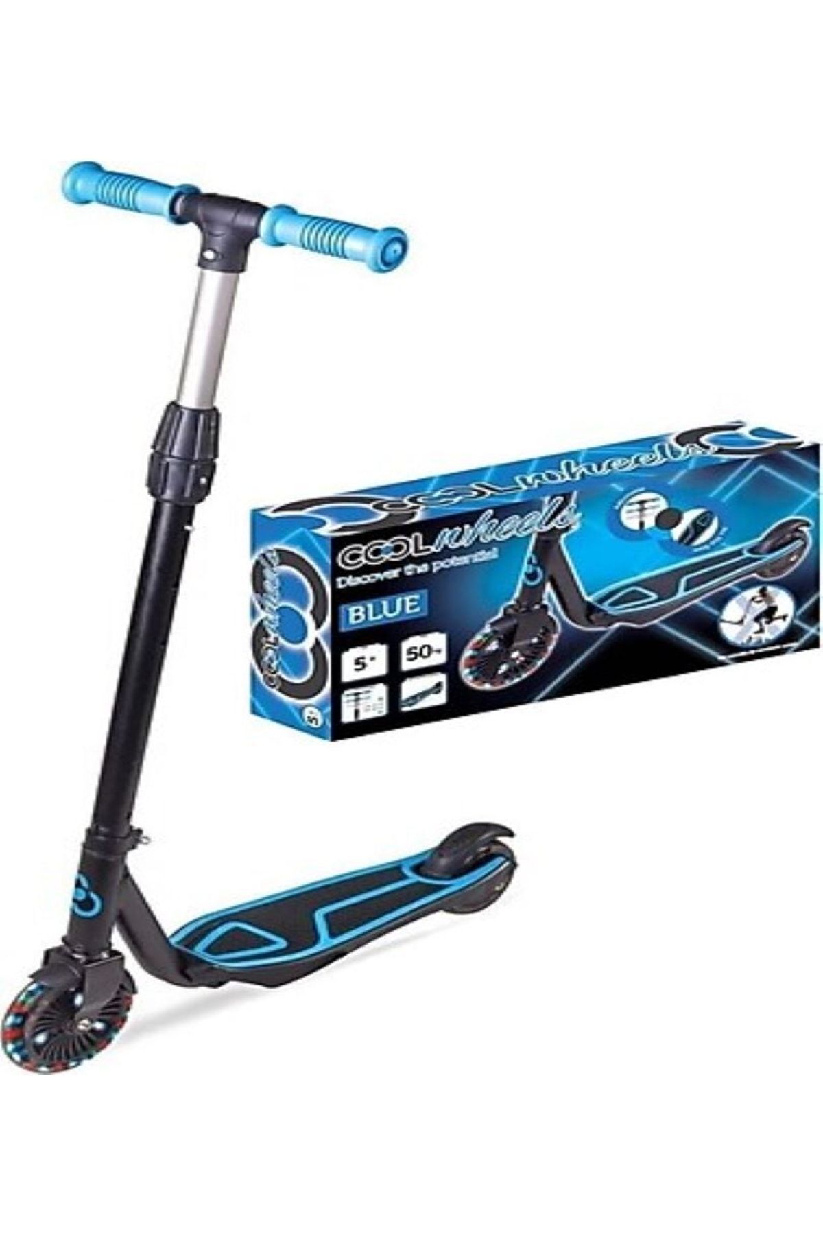 اسکوتر کودکان چرخ های خنک 5+ سال با نور آبی از ترکیه Scooter