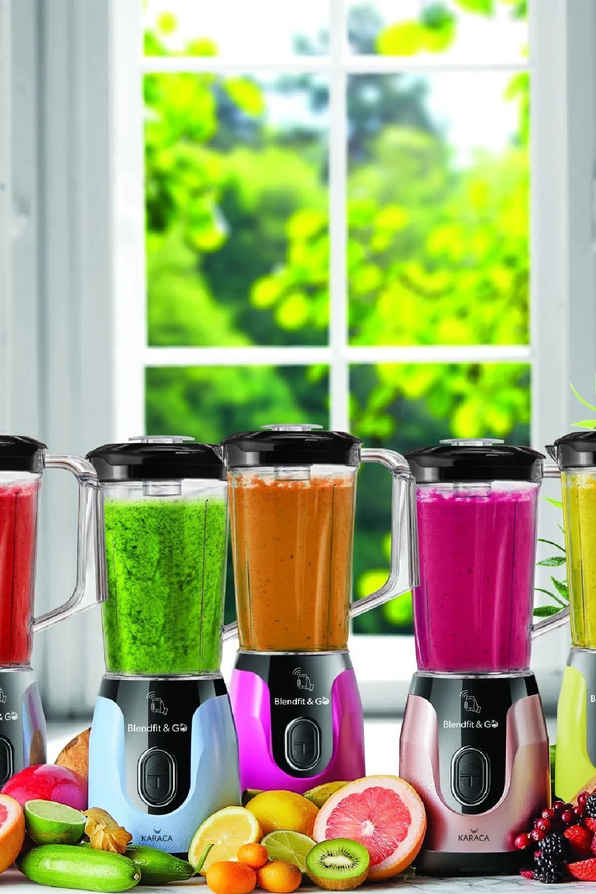 ست مخلوط کن اسموتی آنتراسیت BLENDFIT GO اورجینال Karaca