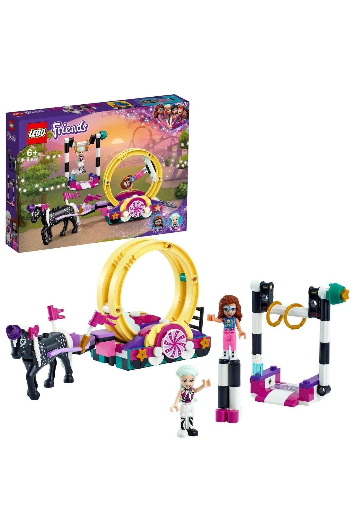 لگو و اسباب بازی های ساخت محور FRIENDS MAGIC STUNT 41686 مجموعه کارناوال 223 عدد از ترکیه LEGO