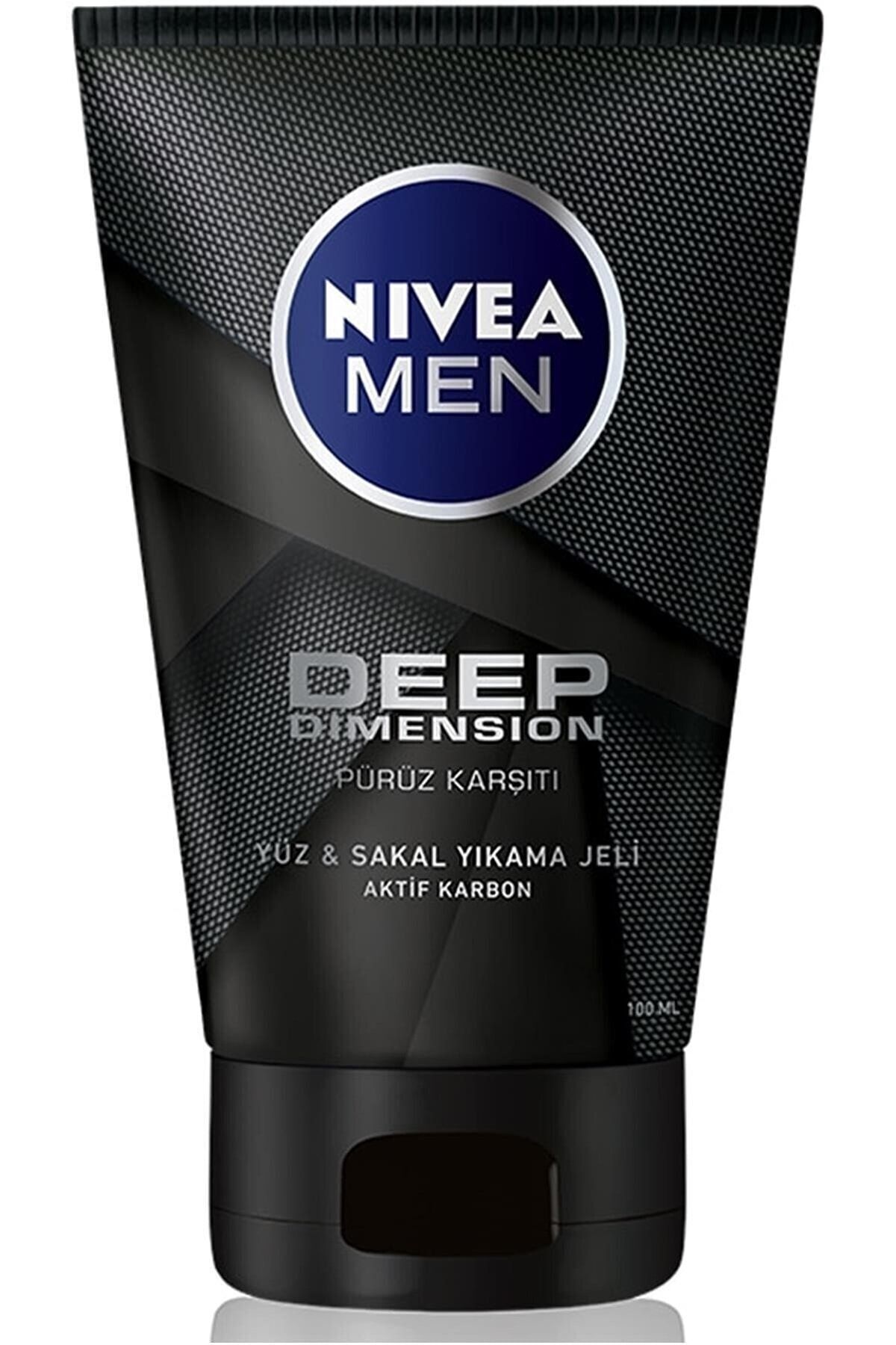 NIVEA ژل تمیزکننده چهره و ریش مردانه ضد خش و ضد حساسیت 100 میلی لیتر