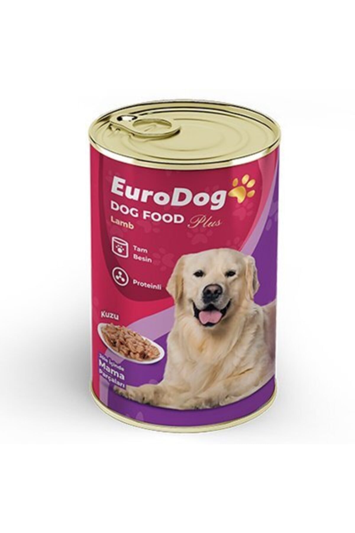 کنسرو غذای سگ یوروداگ Eurodog با طعم گوشت بره، ۴۱۵ گرم