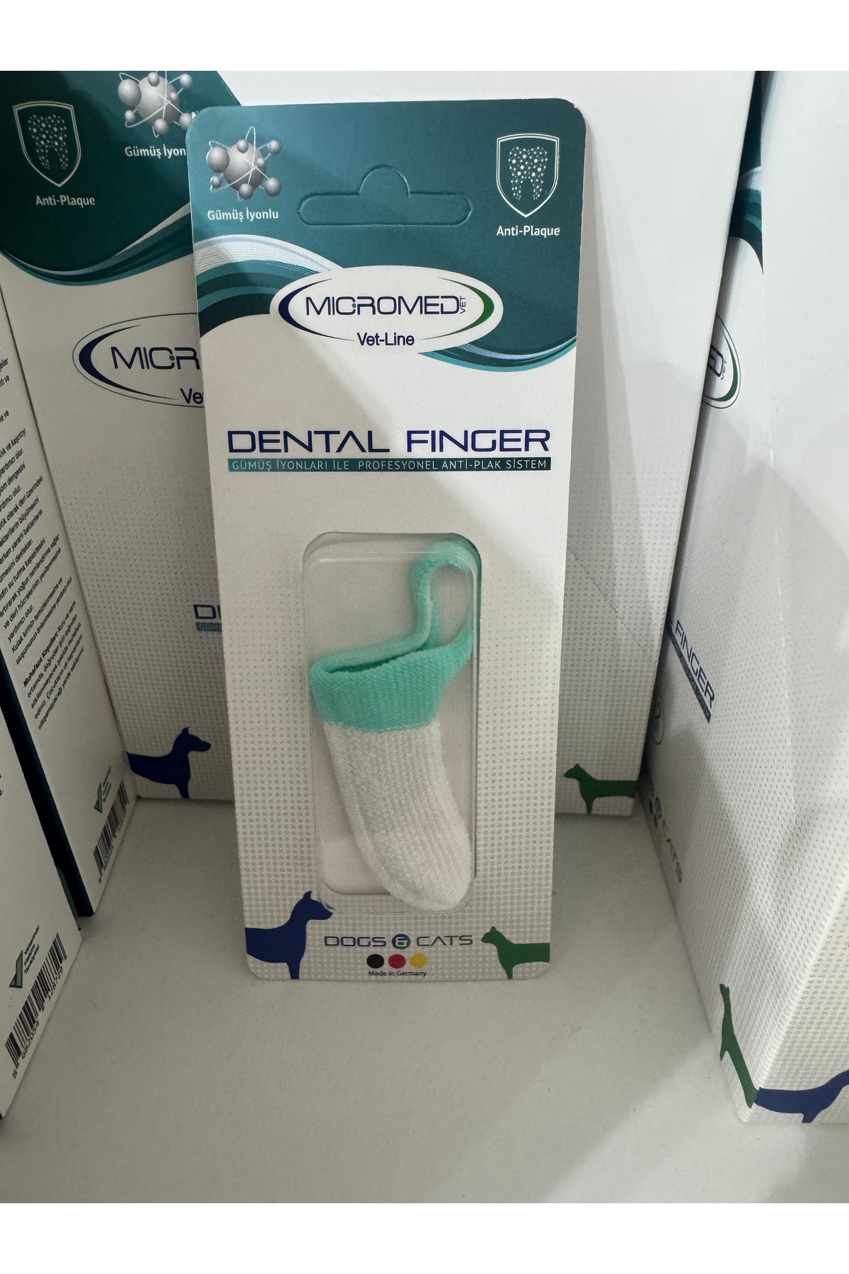 پاک‌کننده دندان انگشتی سگ و گربه میکرومدوت وِت‌لاین micromedvet vet-line Novomed HEPA03