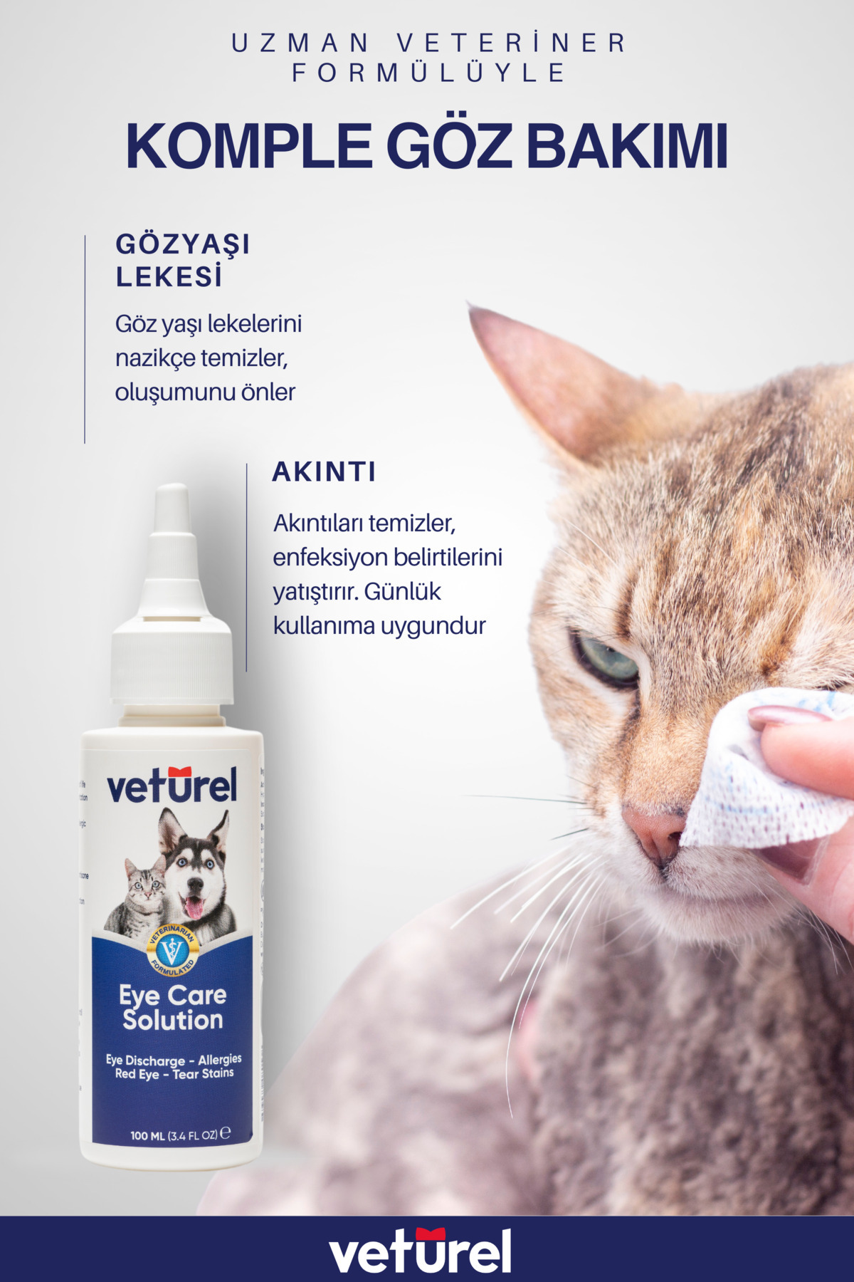ست مراقبت چشم و دهان حیوانات خانگی وتورل Veturel مدل VTR.AD.GB.0100