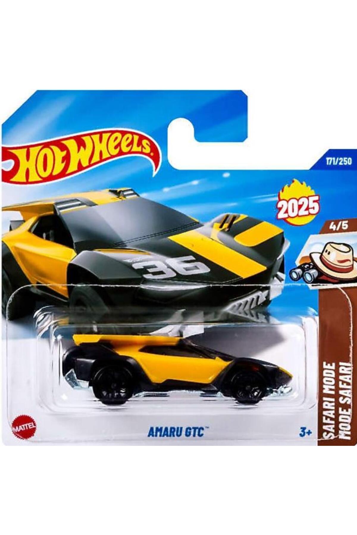 ماشین اسباب بازی SINGLE CARS AMARU GTC JBB52 حالت سافاری HOT WHEELS