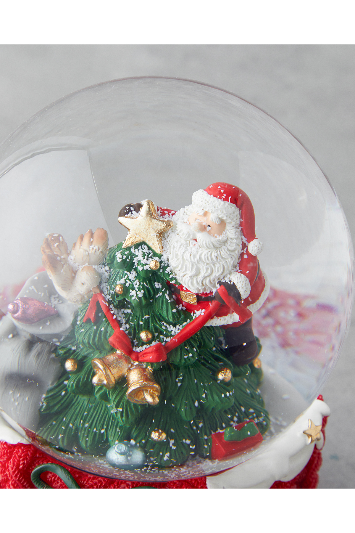 گوی برفی ALVENA NEW YEAR SNOW GLOBE 14.5 سانتی متر قرمز از ترکیه English Home