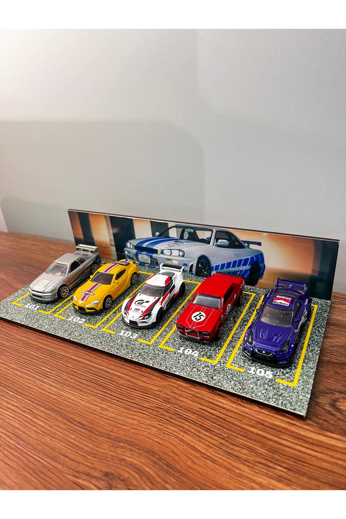 ماشین اسباب بازی دیوراما پارکینگ مقیاس 1 64 5 گاراژ سریع و خشمگین HOT WHEELS HOT WHEELS