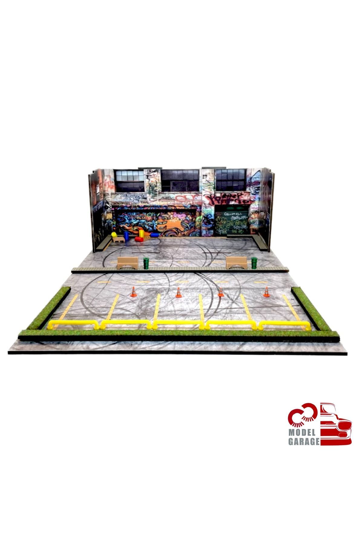 مدل خودرو 1 64 SCALE TOKYO VEHICLE PARKING DIORAMA DIECAST DISPLAY STAND SHELF CAR GARAGE TOY اورجینال Genel Markalar