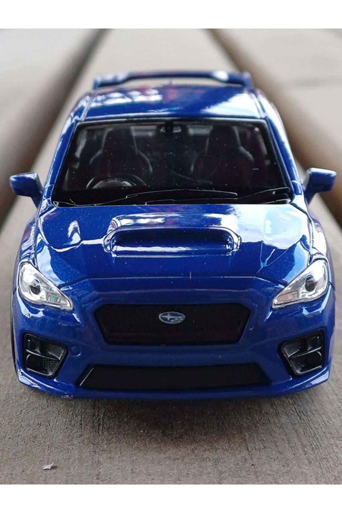 مدل خودرو خودروی فلزی دارای مجوز سوبارو WRX STI کشش و رها کردن 1:34 43693D BLUE اورجینال WELLY
