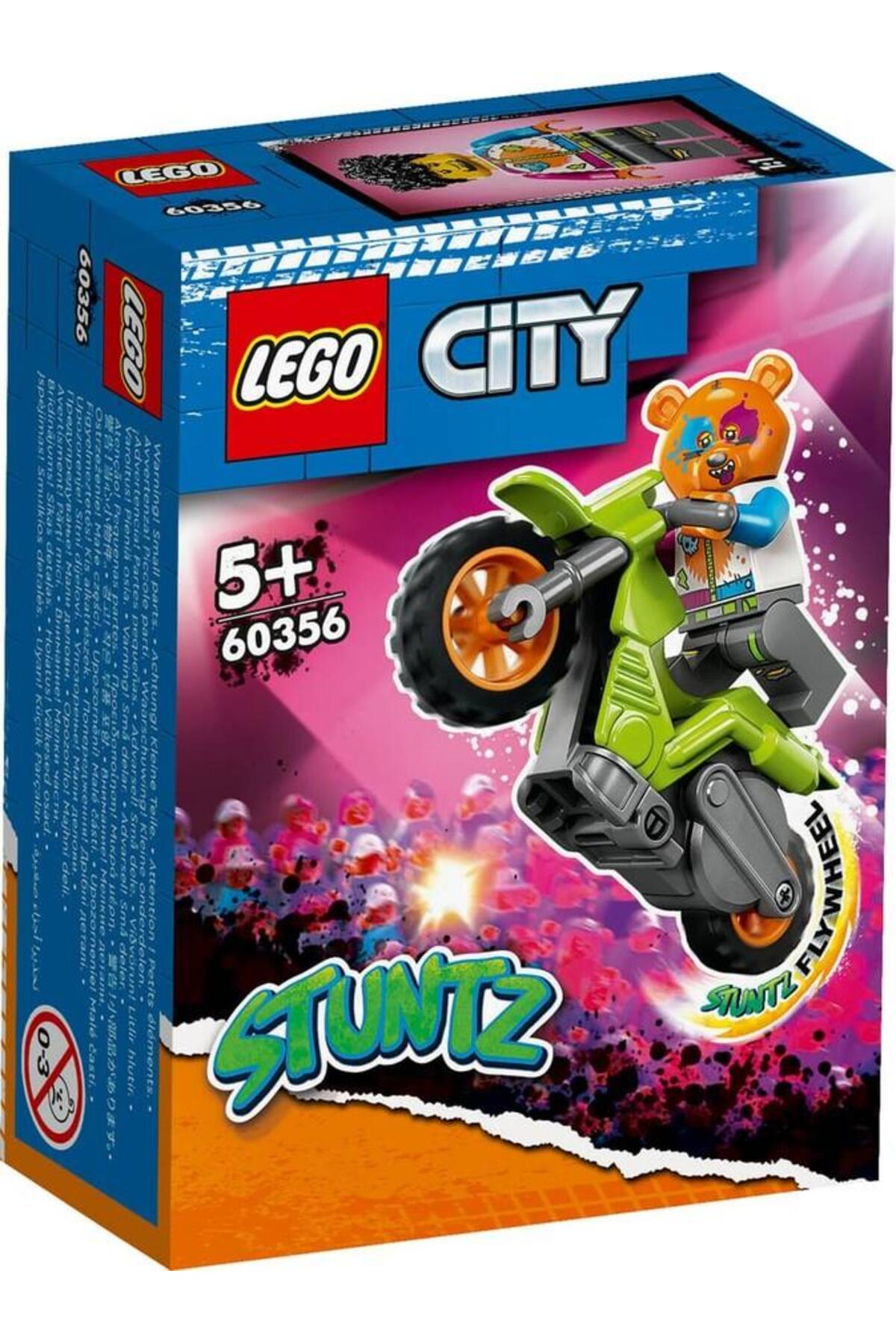 لگو و اسباب بازی های ساخت محور 60356 سیتی موتورسیکلت BEAR SHOW 10 تکه +5 سال اورجینال LEGO
