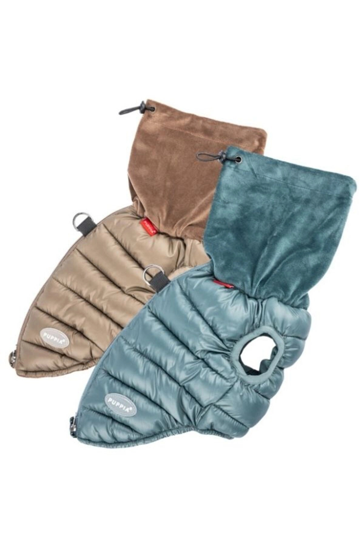 جلیقه پافر سگ پوپیا Puppia مدل Glacier Snood، قهوه‌ای