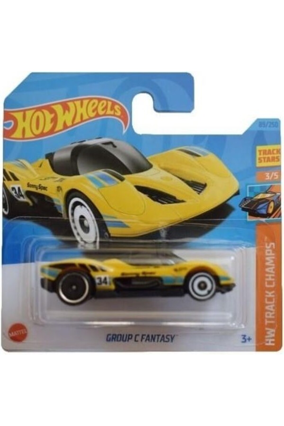 ماشین اسباب بازی SINGLE CAR HW TRACK CHAMPS GROUP C FANTASY هات ویلز اورجینال HOT WHEELS