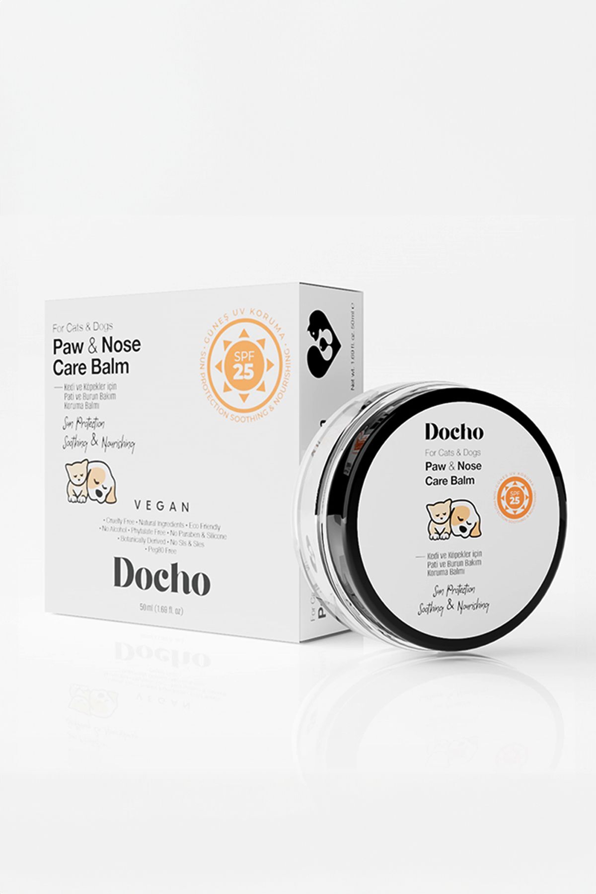 بالم مراقبت و محافظت از پنجه و بینی سگ دوچو Docho، SPF 25، ۵۰ میلی‌لیتر