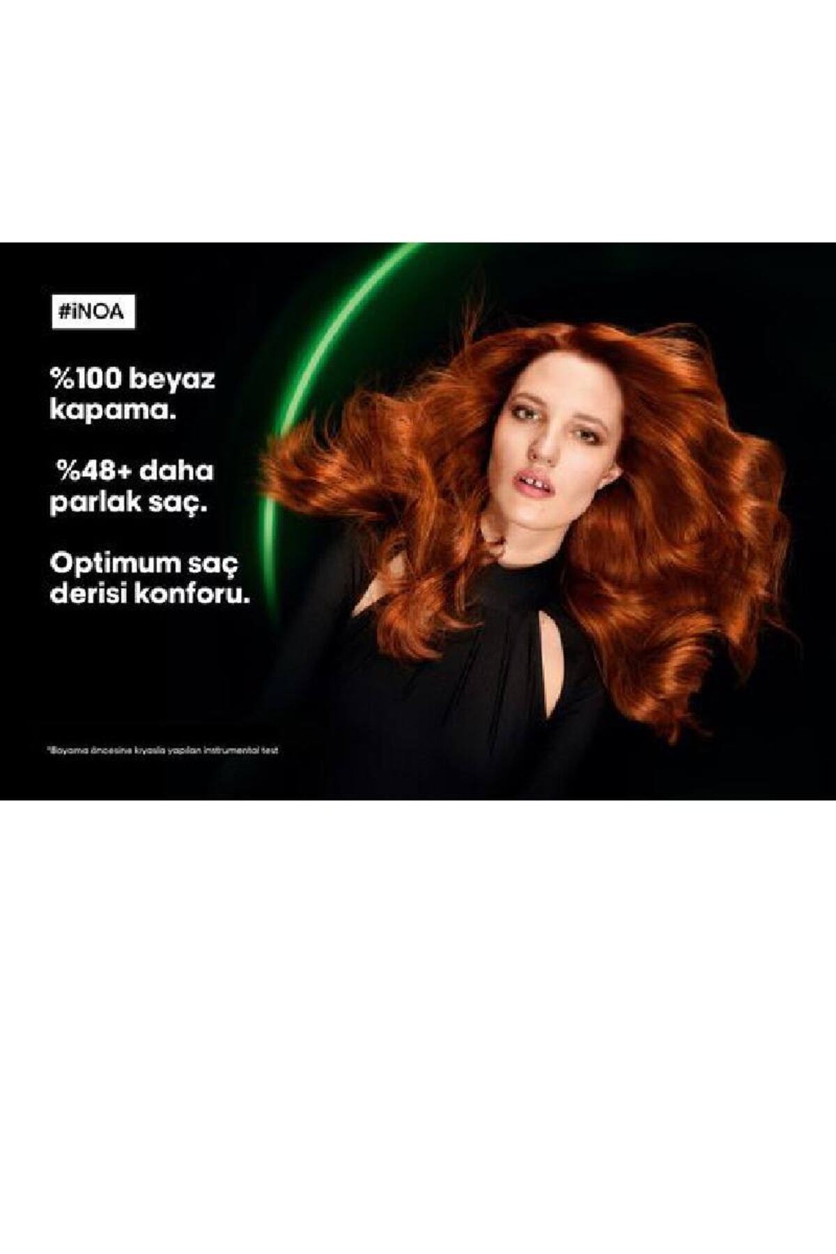 رنگ موی بدون آمونیاک Inoa 7.0 رنگ قهوه‌ای روشن 60ml ل وریل پروفاسیوننال L'Oreal Professionnel