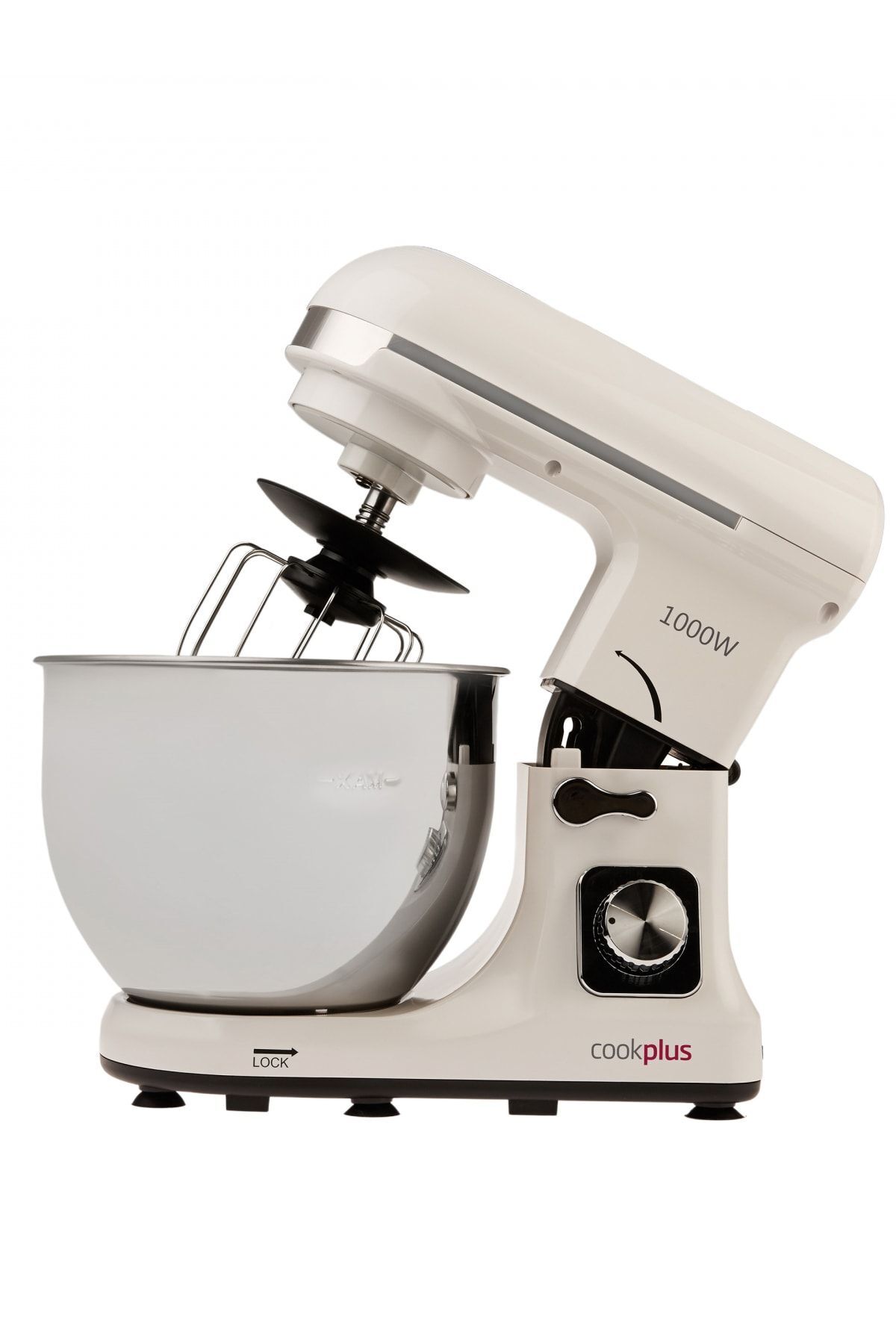 میکسر و ست QUICK CHEF 1001 STAND MIXER 1000 W CREAM اورجینال Cookplus